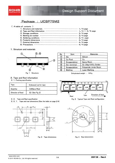 ROHM UCSP75M2 Design Support Document - cover page