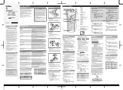Brother PT-1090 Electronic Labeling System User's Guide - cover page