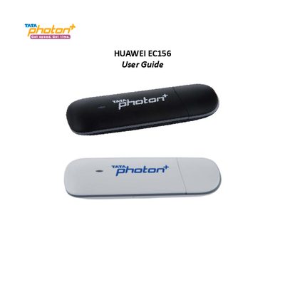 Huawei EC156 USB Data Modem User Guide - cover page
