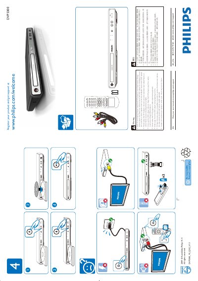 Philips DVP3300 Manual - cover page
