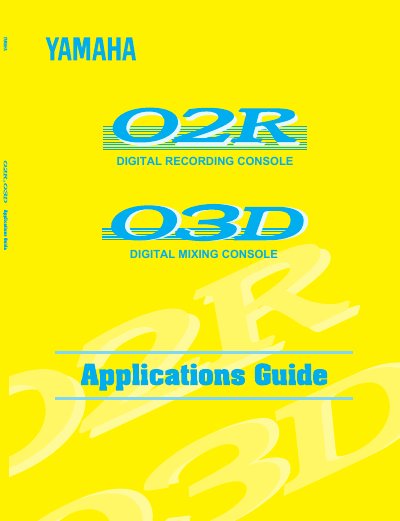 YAMAHA O2R/O3D Manual - cover page