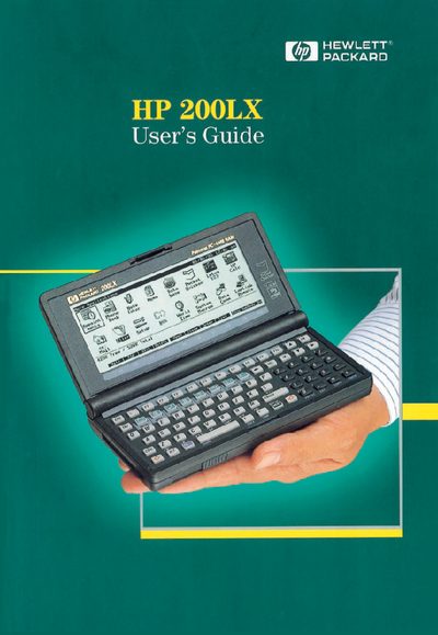HP 200LX Palmtop User Manual - cover page