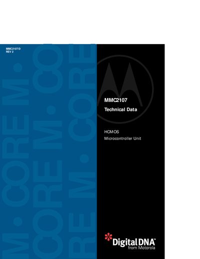 Freescale MMC2107 Technical Data Handbook - cover page