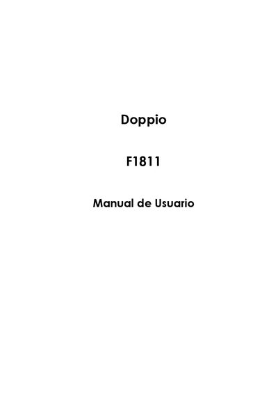 Doppio F1811 User Manual - cover page