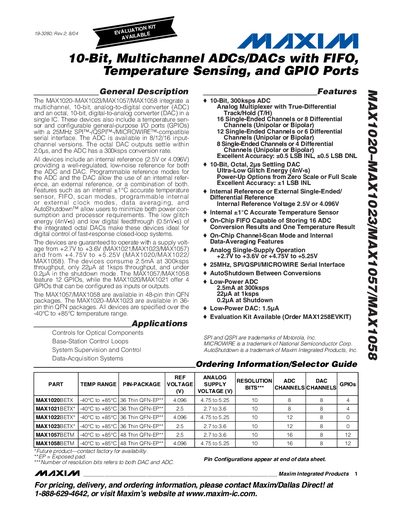 MAXIM MAX1020-MAX1023/MAX1057/MAX1058 Datasheet - cover page
