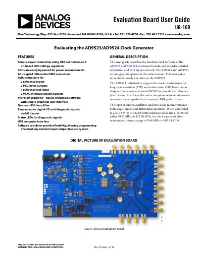 ANALOG DEVICES UG-169 handbook