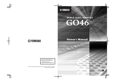 Yamaha GO46 Mobile Audio Interface Owner's Manual