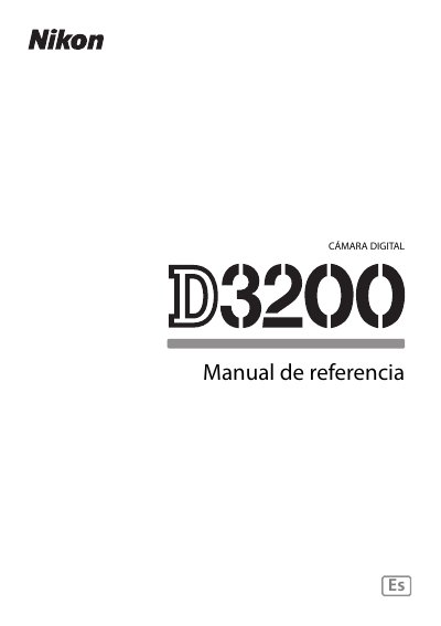 Nikon D3200user manual - cover page