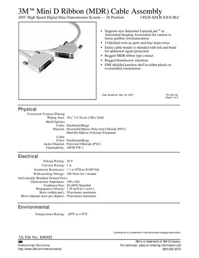 3M 14X26-SZLB XXX-0LC  - cover page