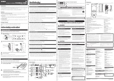 Yamaha STAGEPAS 250M Portable PA System Owner's Manual - cover page