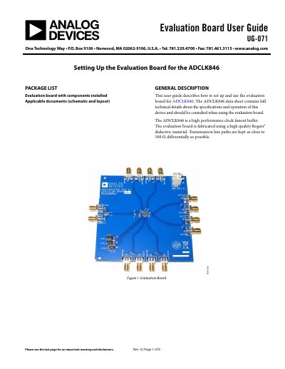 ANALOG DEVICES UG-071 handbook