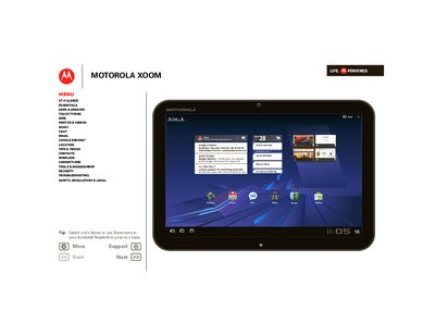 Motorola Xoom User Manual - cover page