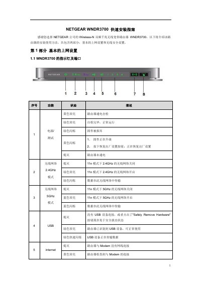 NETGEAR WNDR3700 Quick Installation Guide