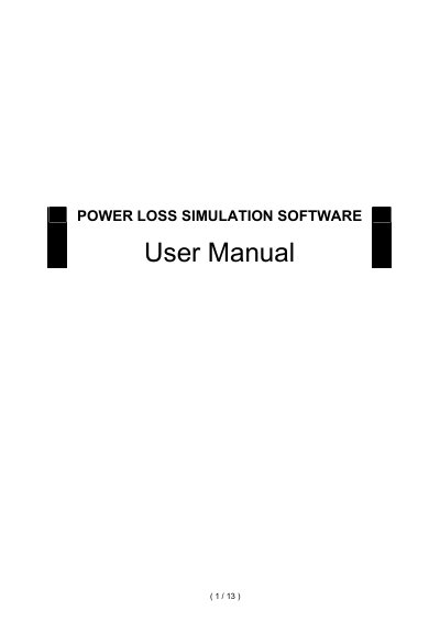 Mitsubishi Electric Melcosim Software User Manual - cover page