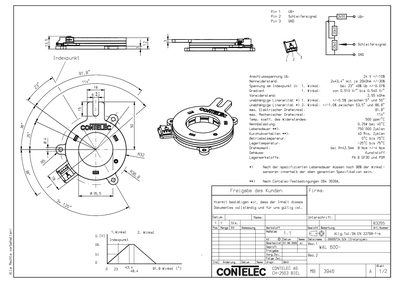 Contelec WAL 600 Technology Data Sheet - cover page