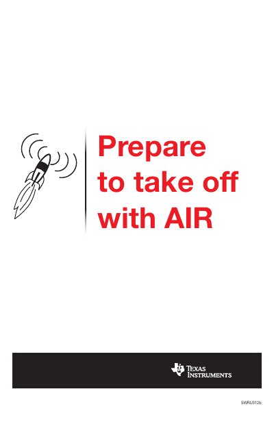 TEXAS INSTRUMENTS CC110L-BoosterPack Wireless connection - cover page
