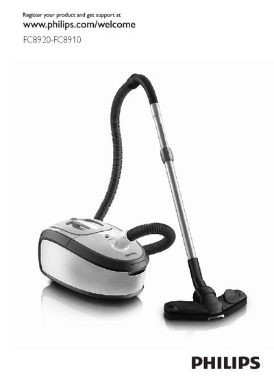 Philips FC8920-FC8910 Vacuum Cleaner User Manual - cover page