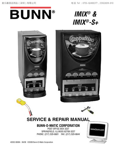 Bunn IMIX & IMIX‑S+ Service & Repair Manual