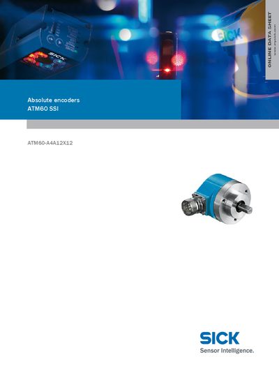 SICK ATM60-A4A12X12 Absolute Encoder Datasheet - cover page