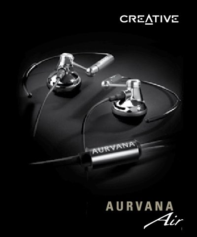 Creative Aurvana Air Quick Start Guide - cover page