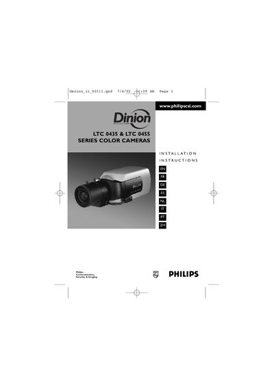 Philips LTC 0435 / LTC 0455 User Manual - cover page