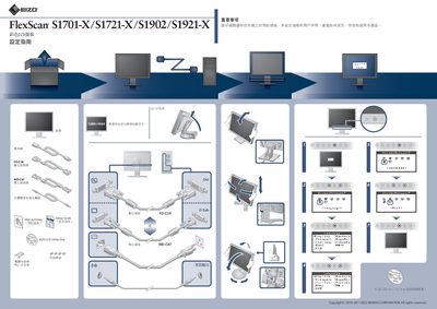 EIZO FlexScan S1701-X / S1721-X / S1902-X / S1921-X Color LCD Screen Set Service Manual - cover page