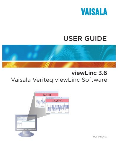 Vaisala viewLinc 3.6 User Guide - cover page