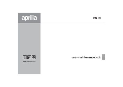 Aprilia RS 50 E Maintenance Manual - cover page