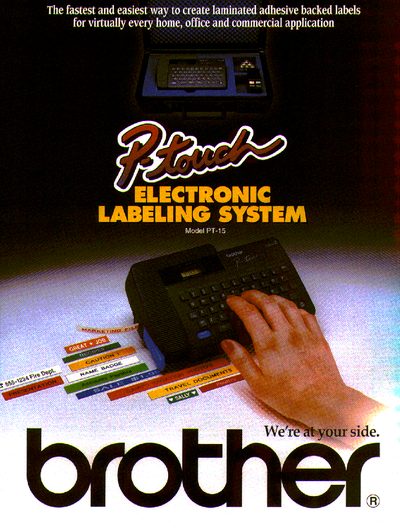 Brother PT-15 Electronic Labeling System Product Leaflet - cover page