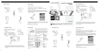 Delphi SKYFi3 Home Kit Quick Install Guide - cover page