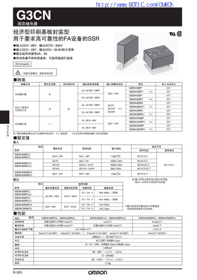 Omron G3CN Solid-State Relay Service Manual