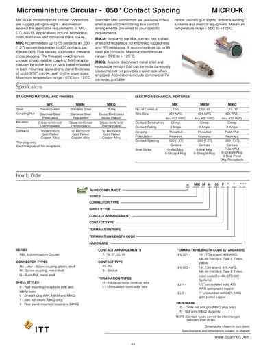 ITT Microminiature Circular - .050