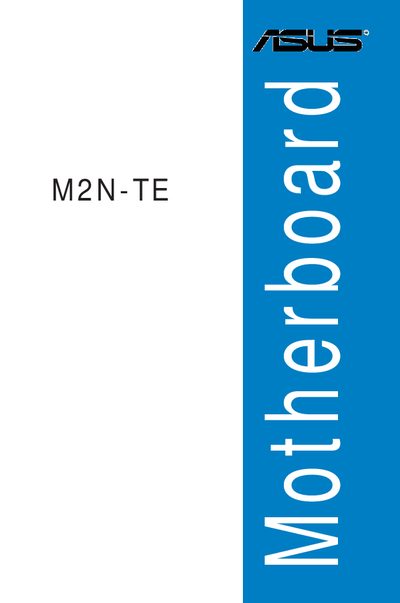 ASUS M2N-TE Motherboard User Manual - cover page