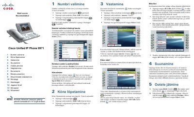 Cisco Unified IP Phone 9971 User Guide