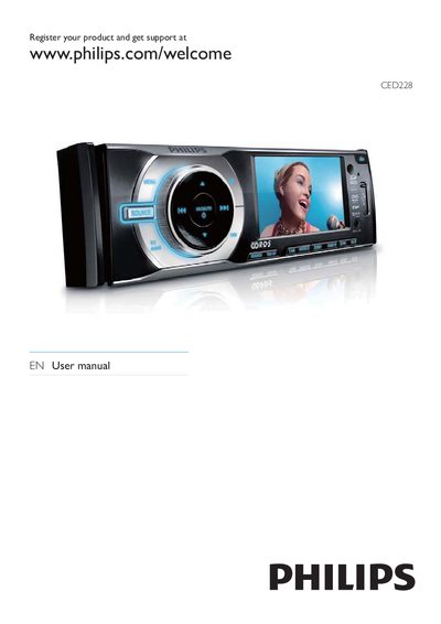 Philips CED228 Car Audio System User Manual - cover page