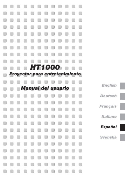 NEC HT1000 User Manual - cover page