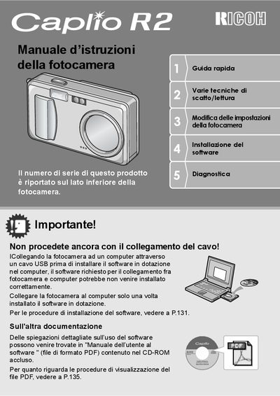 Ricoh Caplio RZ Digital Camera User Guide - cover page