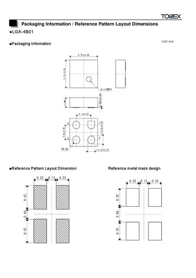 TOREX LGA-4B01 Manual - cover page
