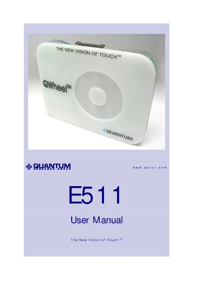 Quantum E511 User Manual - cover page