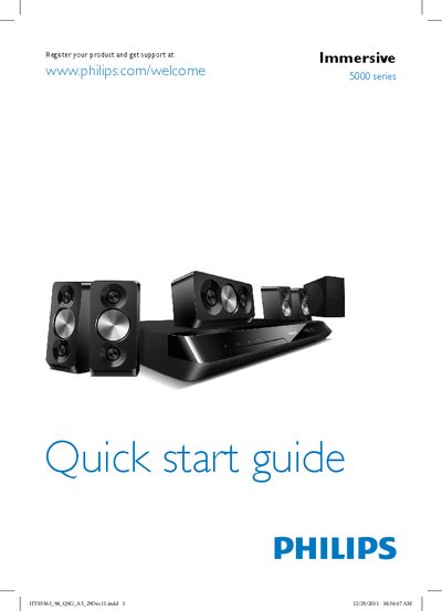 Philips 5000 Series Quick Start Guide - cover page