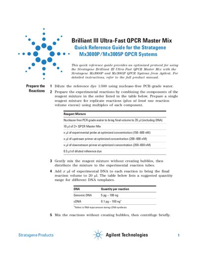 Agilent Quick Guide_BIII QPCR_Mx_5990-5998EN - cover page
