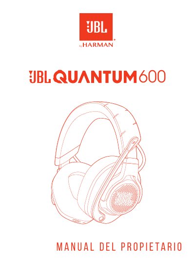 JBL Quantum600 Gaming Headset User Manual - cover page