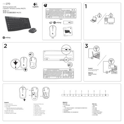 Logitech MK270 Wireless Combo Quick Start Guide - cover page