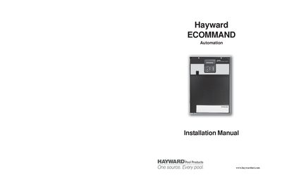 Hayward ECOMMAND Automation Installation Manual - cover page