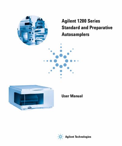 Agilent 1200 Series Standard and Preparative Autosamplers User Manual - cover page