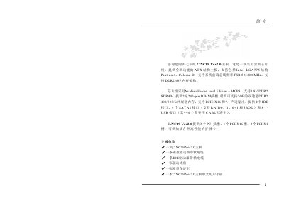 Colorful C.NC19 Ver2.0 Motherboard User Manual - cover page