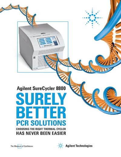 Agilent SureCycler 8800 PCR Thermal Cycler Brochure - cover page
