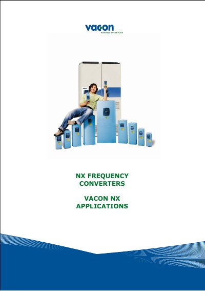 Vacon NX Applications Guide - cover page