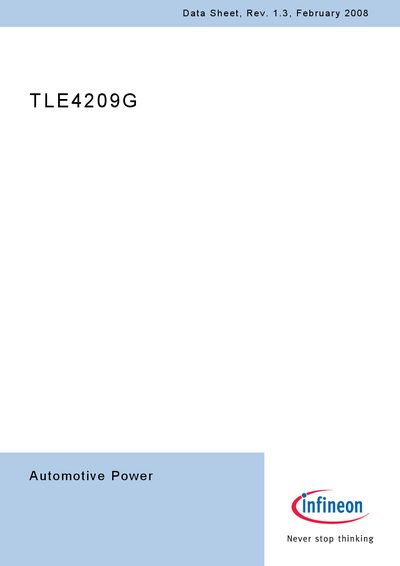 Infineon TLE4209G Automotive Power Driver Datasheet