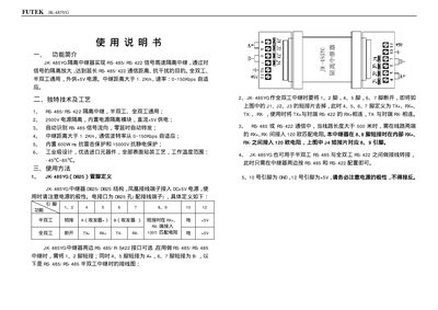 Futek JK-485YG User Manual - cover page